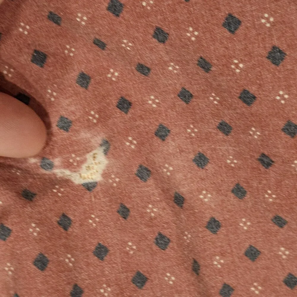 MCM VTG 1950s Korean Mink Peach‎ Pink Floral Blanket Coverlet Twin Heavy 58x81